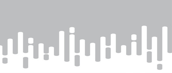 Grey abstract lines on white background. Trendy abstract lines transition background for backdrop, cover, wallpaper and banner. Rounded lines halftone for brochure, layout and flyer. Creative vector