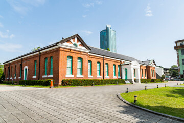 Tainan, Taiwan- April 10, 2022: Building view of Tainan Cultural and Creative Park in Taiwan. The...