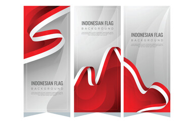 Fototapeta premium Indonesia flag background. Indonesia independence day