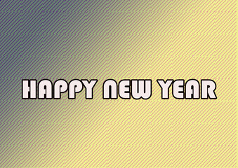 metal background with HAPPY NEW YEAR TEXT