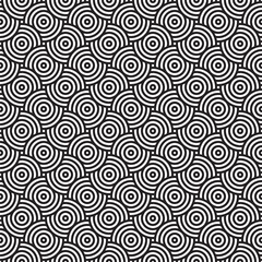Circle seamless patterns add unity and continuity with mesmerizing repetition of circles. This creates a feeling of endlessness for the viewer.