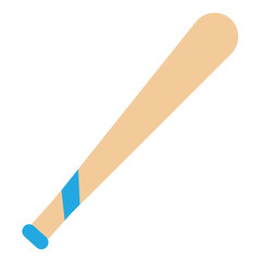 baseball bat flat icon