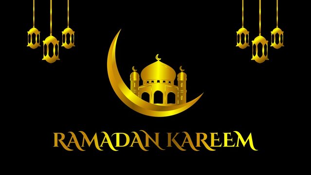 Gold Ramadan Kareem Logo. Islamic and Arabic Emblem. Vector Illustration.  Stock Vector - Illustration of invitation, heritage: 115663740