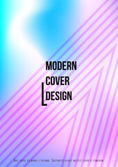 Vector Futuristic Background with Gradient Mesh Holographic Circles. Future Minimal Cover Design with Abstract Composition. Dynamic Style for your Business Brochure.
