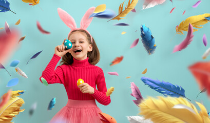 child on Easter day