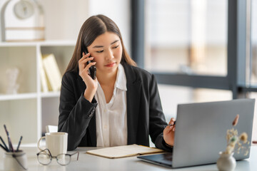 woman working in the office