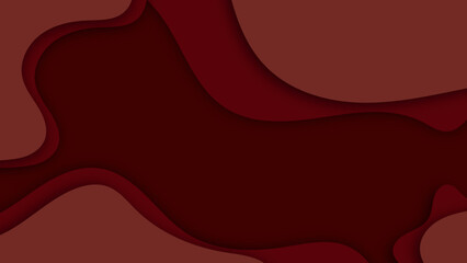abstract red papercut overlap like a cave, minimal curve shape background