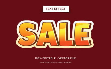 Editable 3D text effect or graphic text style