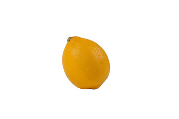 Lemon fruit isolated on transparent background.