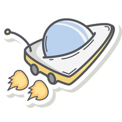 Spacecraft Doodle Space Wars Alien Collection Set
