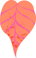 Colorful tropical leaf vector