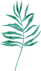 Colorful tropical leaf vector