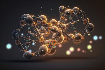 Dna molecule.AI generative