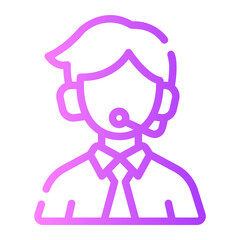 commentator gradient icon