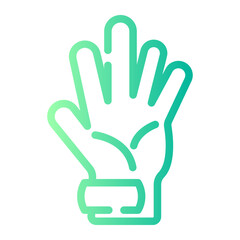 gloves gradient icon