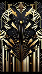 black and white  gold background
