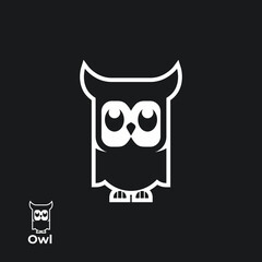 Illustration vector graphic template of Owl logo