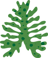 Tropical leaf vector