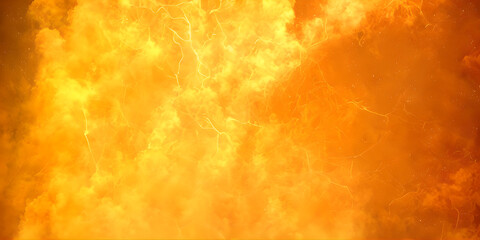 abstract orange and yellow background, fire concept, copy space for text, illustration, Generative, AI