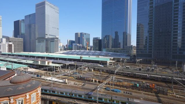 東京駅の風景動画
