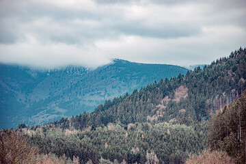 landscape with sky and clouds