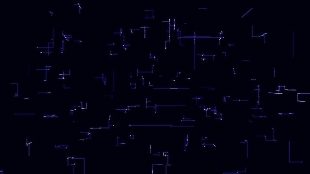 Animated Circuit With Alpha Video