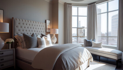 Contemporary Luxury Penthouse Bedroom
