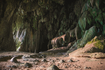 cave in the waterfall