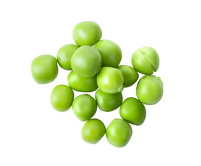 Fresh green peas seeds on transparent png