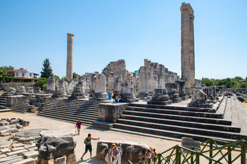 Didyma Apollo Temple, one of the most important prophecy centers of the ancient world, is located in the city center of Didim district of Aydın Province