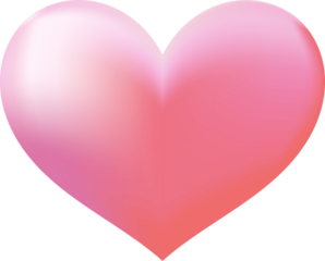 Gradient heart vector