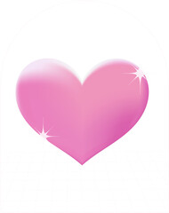 Gradient heart vector
