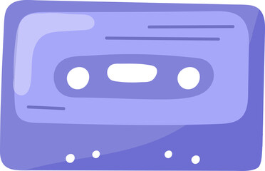 Cassette tape y2k style vector