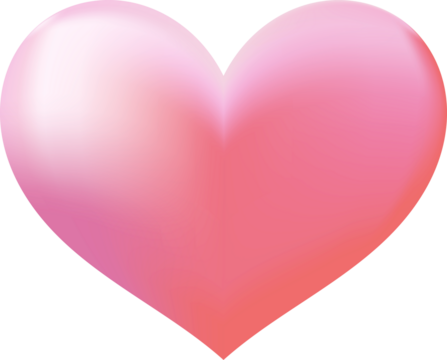 Gradient heart vector