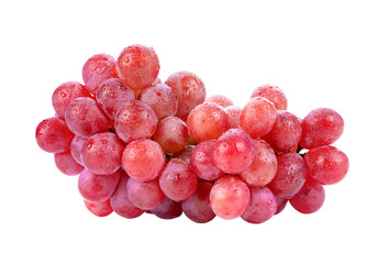 Ripe red grape  isolated on transparent png
