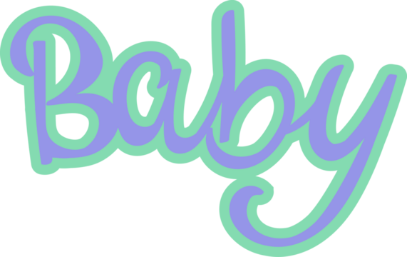 Baby y2k style vector