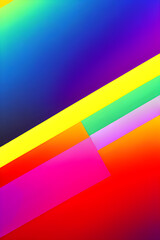 Abstract rainbow background, retrowave style. Generative AI