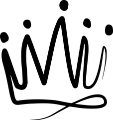 Hand drawn crown