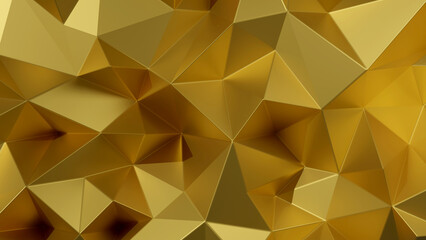 abstract gold background with triangles