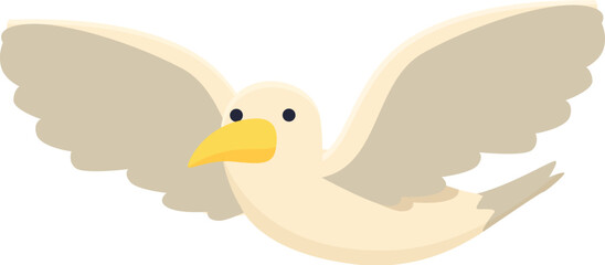 Sea bird fly icon cartoon vector. Port flight. Marine falcon