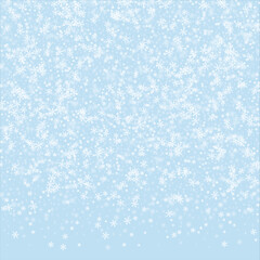 Falling snowflakes christmas background. Subtle