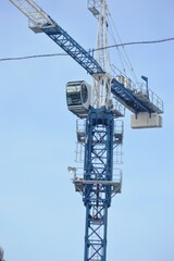 Naklejka premium crane on the construction site