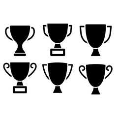 トロフィーシルエットイラストセット