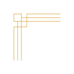 Luxury Corner Frame Illustration For Template Design