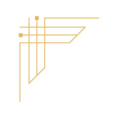 Luxury Corner Frame Illustration For Template Design