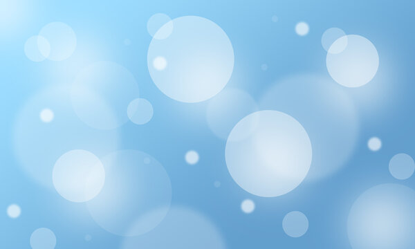 blue circle light bokeh with soft gradient abstract background