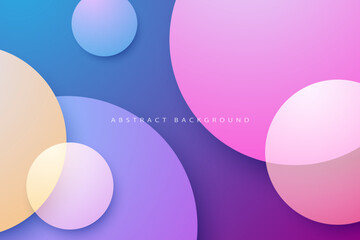 colorful bubble abstract background, premium vector