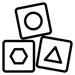 cubes outline icon