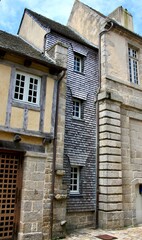 Alte H&auml;user in der Altstadt von Concarneau