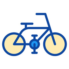 bicycle two tone icon